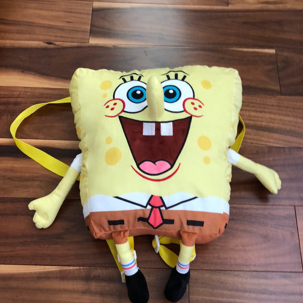 BIOWORLD SPONGEBOB SQUAREPANTS PLUSH BACKPACK NWT